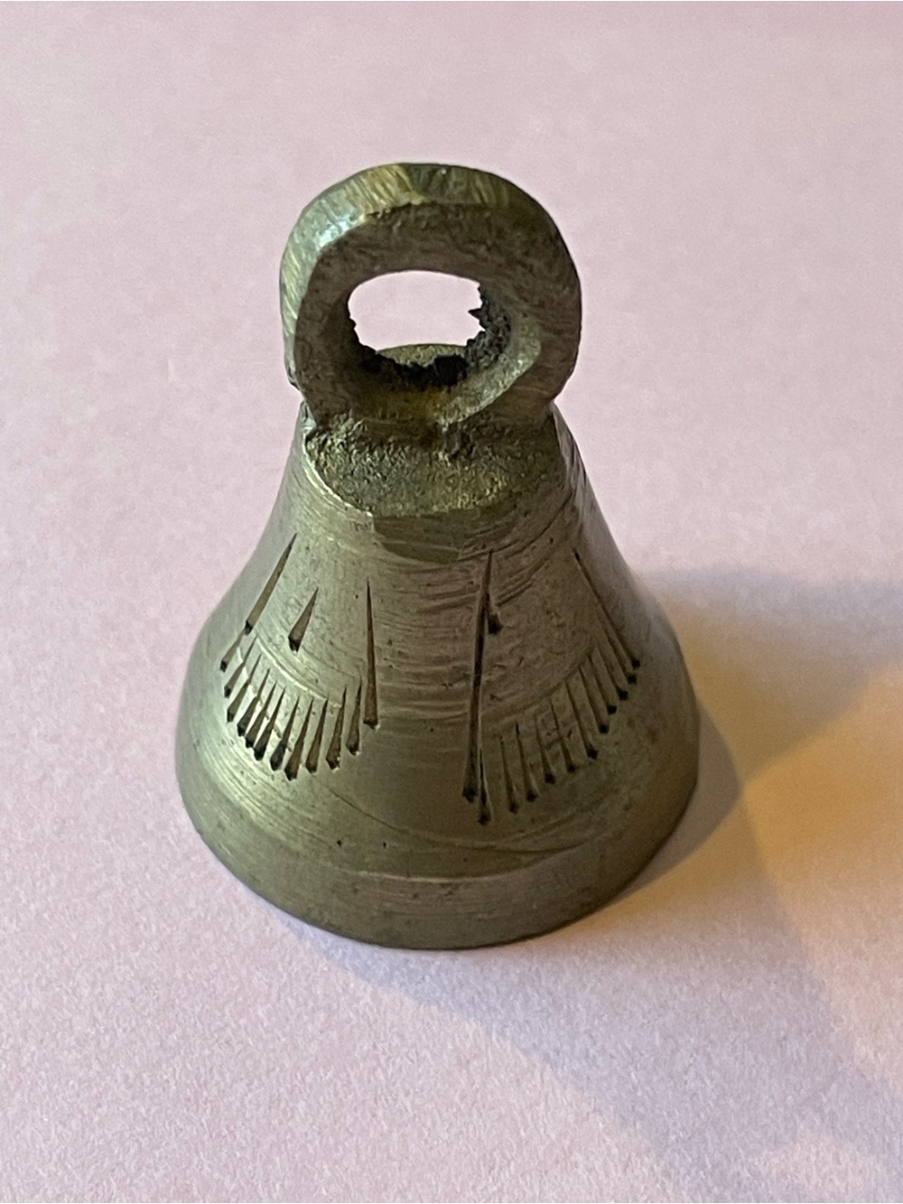 Vintage Brass Small Bell #7567 WORKS